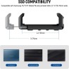 NEEWER T5 T7 T9 Support Montage pour SSD pour iPhone 15 Pro Max Cage de téléphone PA023 PA024, Pince SSD 2,2"-3"/55-75mm Compati