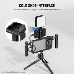 NEEWER T5 T7 T9 Support Montage pour SSD pour iPhone 15 Pro Max Cage de téléphone PA023 PA024, Pince SSD 2,2"-3"/55-75mm Compati
