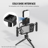NEEWER T5 T7 T9 Support Montage pour SSD pour iPhone 15 Pro Max Cage de téléphone PA023 PA024, Pince SSD 2,2"-3"/55-75mm Compati