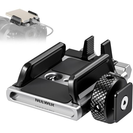 Neewer Support Universel SSD avec Griffe/Pince de câble, 4,1 à 6,6 cm pour SSD T5 T7 T9, Compatible avec Cage SmallRig pour Cage