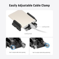 Neewer Support Universel SSD avec Griffe/Pince de câble, 4,1 à 6,6 cm pour SSD T5 T7 T9, Compatible avec Cage SmallRig pour Cage