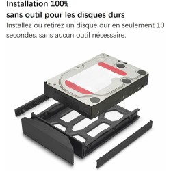 TERRAMASTER D2-320 Boîtier Raid USB - Stockage USB 3.2 Gen 2 10Gbps Type C 2 Baies Prenant en Charge Raid 0, 1, Simple, JBOD (sa