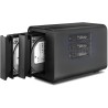 TERRAMASTER D5 Hybrid HDD NVMe Boîtier - Stockage USB 3.2 Gen 2 10Gbps Type C 5 Baies Supportant Le Raid 0/1/Single/JBOD Exclusi