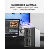 TERRAMASTER D6-320 Boîtier de Disque Dur Externe - 6 Baies USB 3.2 Gen2 10Gbps Type-C, Stockage HSD à Châssis Chaud Amovible, Pr