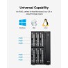 TERRAMASTER D6-320 Boîtier de Disque Dur Externe - 6 Baies USB 3.2 Gen2 10Gbps Type-C, Stockage HSD à Châssis Chaud Amovible, Pr