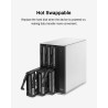TERRAMASTER D6-320 Boîtier de Disque Dur Externe - 6 Baies USB 3.2 Gen2 10Gbps Type-C, Stockage HSD à Châssis Chaud Amovible, Pr