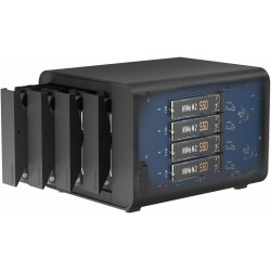 TERRAMASTER D8 Hybrid 8 Baies HDD NVMe Boîtier USB 3.2 Gen 2 10Gbps Type C Le Stockage USB Prend en Charge Les Matrices de Disqu