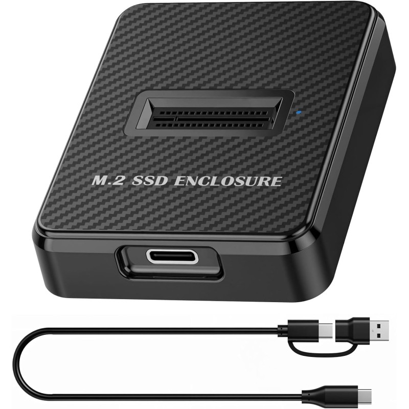 Station d'accueil M.2 NVMe et SATA vers USB C, adaptateur M.2 vers USB C, lecteur de carte SSD externe 10 Gbit/s, compatible ave