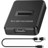 Station d'accueil M.2 NVMe et SATA vers USB C, adaptateur M.2 vers USB C, lecteur de carte SSD externe 10 Gbit/s, compatible ave
