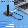 Station d'accueil M.2 NVMe et SATA vers USB C, adaptateur M.2 vers USB C, lecteur de carte SSD externe 10 Gbit/s, compatible ave