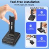 Station d'accueil M.2 NVMe et SATA vers USB C, adaptateur M.2 vers USB C, lecteur de carte SSD externe 10 Gbit/s, compatible ave