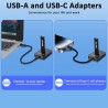 Station d'accueil M.2 NVMe et SATA vers USB C, adaptateur M.2 vers USB C, lecteur de carte SSD externe 10 Gbit/s, compatible ave