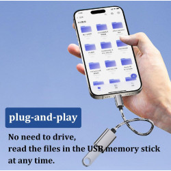 Adaptateur USB C vers USB, Câble OTG USB Type C vers USB A, Adattatore da USB C a USB A, Compatible avec iPhone 15 Pro/Max, iPad