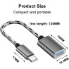 Adaptateur USB C vers USB, Câble OTG USB Type C vers USB A, Adattatore da USB C a USB A, Compatible avec iPhone 15 Pro/Max, iPad