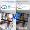 Adaptateur Ethernet USB C,Adaptateur USB Ethernet,2500Mbps 2-en-1 usb-c ethernet,2.5Gbps ADaptateur RJ45 Usb,Thunderbolt vers RJ