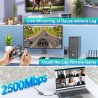 Adaptateur Ethernet USB C,Adaptateur USB Ethernet,2500Mbps 2-en-1 usb-c ethernet,2.5Gbps ADaptateur RJ45 Usb,Thunderbolt vers RJ