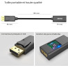BENFEI 4K Adaptateur Displayport vers HDMI, convertisseur DP (Display Port) mâle vers Hdmi Femelle avec Audio pour Lenovo, Dell,
