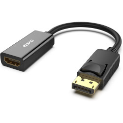 BENFEI 4K Adaptateur Displayport vers HDMI, convertisseur DP (Display Port) mâle vers Hdmi Femelle avec Audio pour Lenovo, Dell,