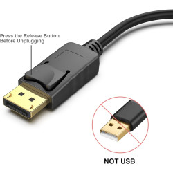 BENFEI Lot de 5 adaptateurs DisplayPort vers HDMI 4K unidirectionnels DisplayPort DP Computor vers HDMI Moniteur Adaptateur de c