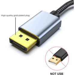 BENFEI Adaptateur DisplayPort vers HDMI 4K (2K@60Hz, 1080P@120Hz) Unidirectionnel DP Ordinateur vers HDMI Moniteur Compatible po