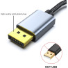 BENFEI Lot de 2 câbles adaptateurs DisplayPort vers HDMI 4K (2K 60 Hz, 1080p 120 Hz) Uni-directionnel Display Port vers HDMI Mon