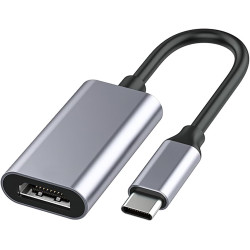 zoerbufan Adaptateur USB C vers HDMI 4K, Thunderbolt 3 vers HDMI Compatible avec iPhone 16 Pro/16 ProMax, MacBok Pro/Air, Pad Pr