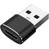 Clem Tech - Lot de 3 Adaptateurs USB C vers USB Convertisseur Type-C Femelle vers USBA Mâle 2.0 Charge Rapide Compatible Tous Sm