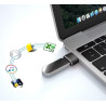 Clem Tech - Lot de 3 Adaptateurs USB C vers USB Convertisseur Type-C Femelle vers USBA Mâle 2.0 Charge Rapide Compatible Tous Sm