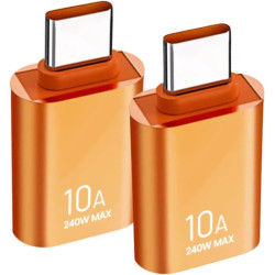 Clem Tech - Lot de 2 Adaptateurs USB - USBC - Convertisseur Type USBA vers Port U SBC - Charge et Transfert de Données Rapide 10