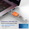 Clem Tech - Lot de 2 Adaptateurs USB - USBC - Convertisseur Type USBA vers Port U SBC - Charge et Transfert de Données Rapide 10