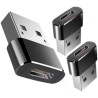 Clem Tech/Lot de 150 Adaptateurs USB C vers USB Convertisseur Type-C Femelle vers USBA Mâle 2.0 Charge Rapide (50 Sachets de 3 P