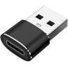 Clem Tech/Lot de 150 Adaptateurs USB C vers USB Convertisseur Type-C Femelle vers USBA Mâle 2.0 Charge Rapide (50 Sachets de 3 P