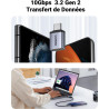 Uvert adaptateur usb c vers usb a 3.2 10gbps otg lot de 2 compatible avec iphone 17 pro max air 16 15 macbook air imac ipad gala
