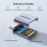 Uvert adaptateur usb c vers usb a 3.2 10gbps otg lot de 2 compatible avec iphone 17 pro max air 16 15 macbook air imac ipad gala