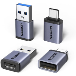 Uvert adaptateur usb c vers usb a otg 10gbps lot de 4 adaptateur type a vers type c charge rapide data sync compatible avec ipho