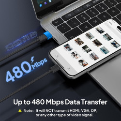 BASESAILOR Adaptateur USB vers USB C 3Pack,Convertir Chargeur Type C Femelle vers USBA Mâle pour iPhone 17 16 16e 15 Pro Max,Air