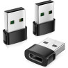BASESAILOR Adaptateur USB C Voiture pour iPhone Air 3Pack,Convertisseur Type C Femelle vers A Mâle Chargeur USBC pour Apple 17 1
