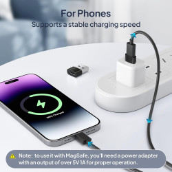 BASESAILOR Adaptateur USB C Voiture pour iPhone Air 3Pack,Convertisseur Type C Femelle vers A Mâle Chargeur USBC pour Apple 17 1