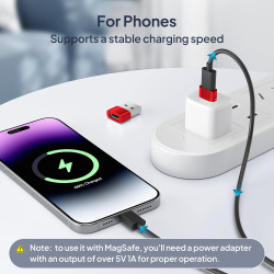 BASESAILOR Adaptateur USB vers USB C pour iPhone 17 16 3Pack,Convertisseur Chargeur Voiture Type C Femelle vers A Mâle pour Appl