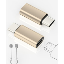 2 Pack Adaptateur Lightning vers USB C pour iPhone 15/16 Pro/Plus/Pro Max, Samsung S24, Supportant La Charge et Le Transfert de 