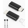 2 Pack Adaptateur Lightning vers USB C pour iPhone 15/16 Pro/16 Plus/Pro Max, Samsung S24, Supportant La Charge et Le Transfert 