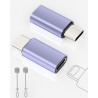 2 Pack Adaptateur Lightning vers USB C pour iPhone 15/16 Pro/16 Plus/Pro Max, Samsung S24, Supportant La Charge et Le Transfert 