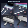 Adaptateur USB C vers Lightning (Lot de 2), Adaptateur Lightning USBC PD Charge Rapide et Transfert de Données, Adaptateur iPhon