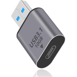 Duttek Adaptateur Femelle USB C vers Mâle USB 10Gbps, Adaptateur USBC vers A OTG Charge Rapide pour iPhone, MacBook, PC, Laptop,