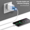 Duttek Adaptateur Femelle USB C vers Mâle USB 10Gbps, Adaptateur USBC vers A OTG Charge Rapide pour iPhone, MacBook, PC, Laptop,
