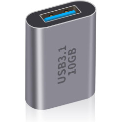 Duttek Adaptateur USB C Femelle vers USB Femelle 3.1 Gen2, USB A vers Type C Adapter 10Gbps Prise en Charge de la synchronisatio