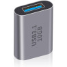 Duttek Adaptateur USB C Femelle vers USB Femelle 3.1 Gen2, USB A vers Type C Adapter 10Gbps Prise en Charge de la synchronisatio