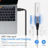 Duttek Adaptateur USB C Femelle vers USB Femelle 3.1 Gen2, USB A vers Type C Adapter 10Gbps Prise en Charge de la synchronisatio