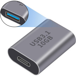 Duttek Adaptateur USB C Femelle vers USB Femelle 3.1 Gen2, USB A vers Type C Adapter 10Gbps Prise en Charge de la synchronisatio