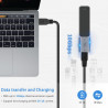 Duttek Adaptateur USB vers USB Type C 10Gbps, Adaptateur USB C Femelle vers USB A Femelle pour Synchronisation des Données et Re